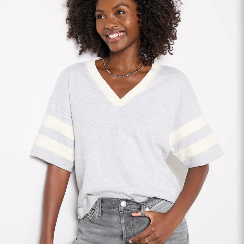 Faherty Varsity Tee Heather Gray - image 5